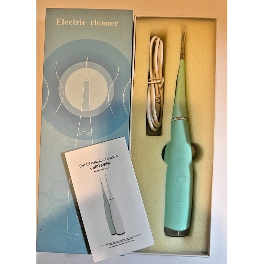 Electric Dental Calculus Remover Tool Tartar Plaque Cleaner 5 Intensity Levels‎